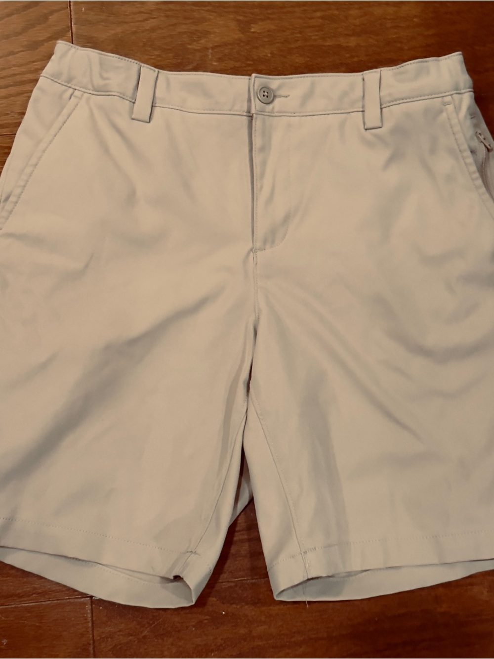 Lands' End Girls Khaki Performance Shorts Size 16